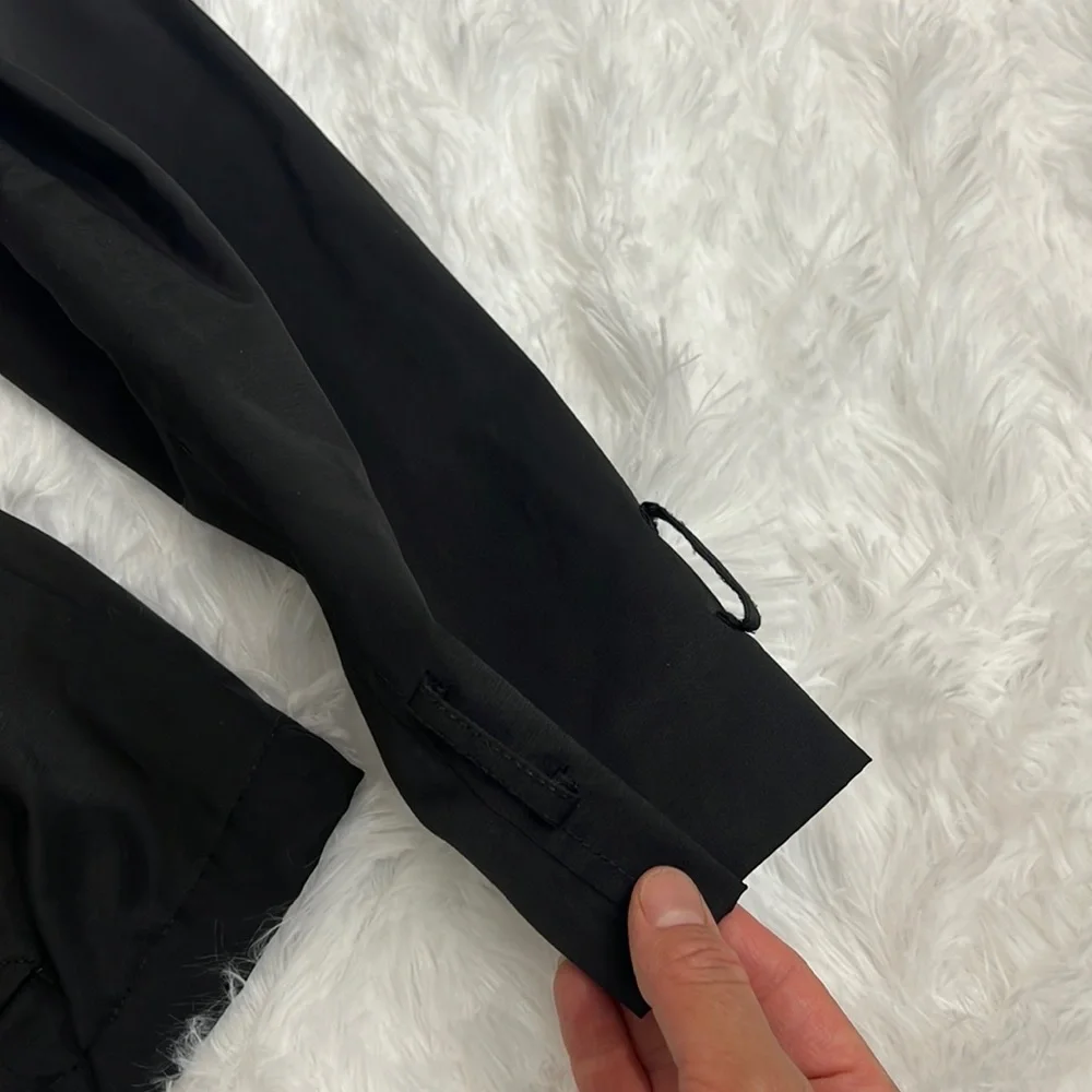 Madden‎ Girl Black Double-Breasted Trench Coat